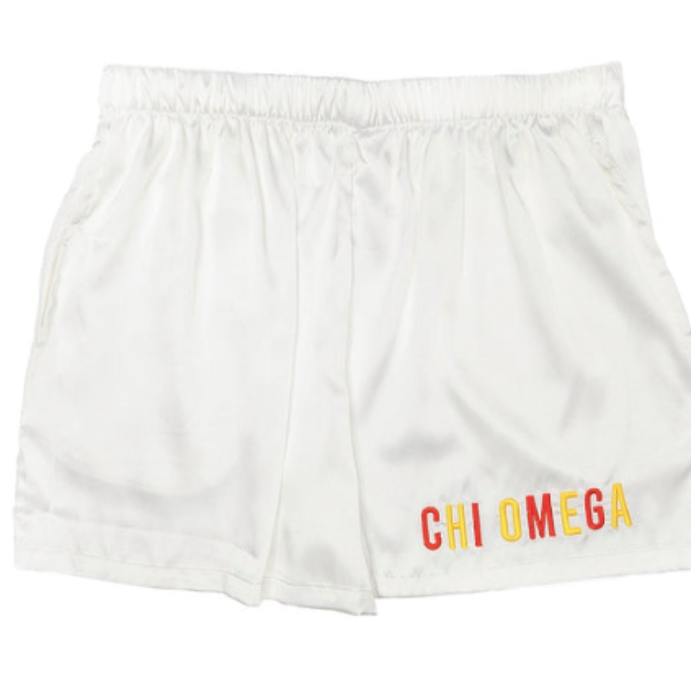 Chi Omega Satin Shorts